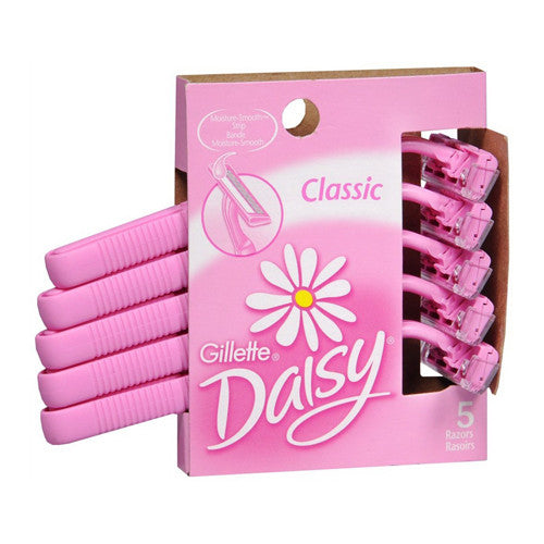 Gillette Daisy Disposable Womens Razor, Classic, 5 Ea